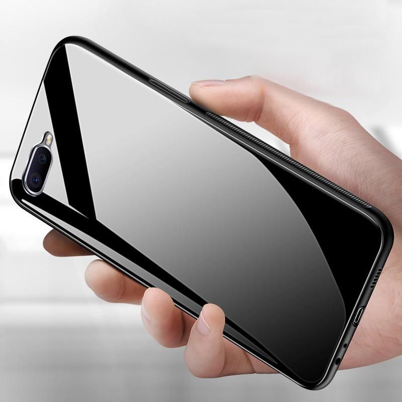 Oppo A3S  Glass Case Back Cover