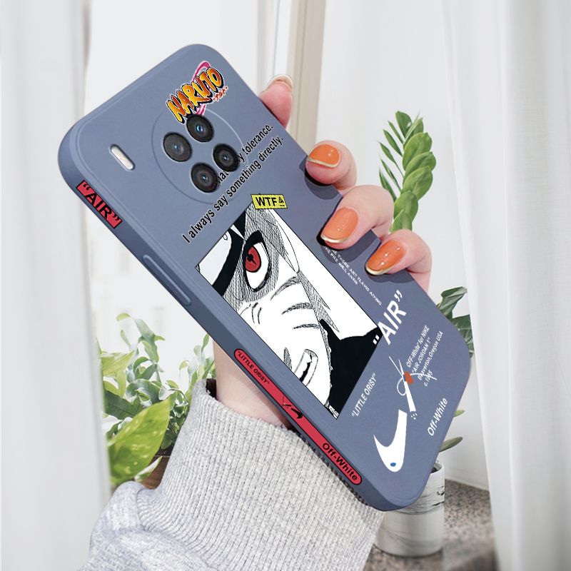 AMORVOR for Huawei Nova 8I/Honor 50 Lite Back Cover Anime Uzumaki Naruto Side design Soft Case Liquid Silicone Phone Cases