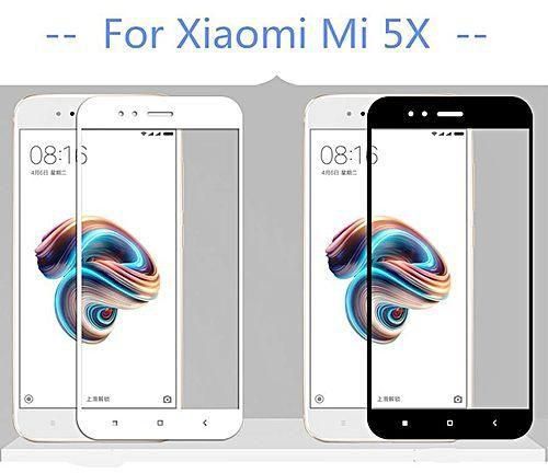 For Xiaomi Redmi 5X/A1 5D/6D Full Coverage Tampered Full Glue Glass Screen Protector - White
