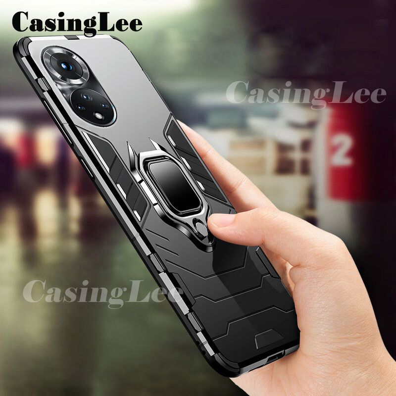 Casinglee For Huawei P50 Pro Case Shockproof Armor Stand with Holder Car Magnetic Ring Back Cover For Huawei P50 Pro Phone cases For girls and Boys