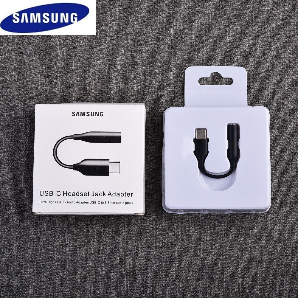 SAMSUNG Type C 3.5 Jack Earphone Cable USB C to 3.5mm AUX Headhones Adapter For SAMSUNG Galaxy Note 10 Plus 10+ A90 A80 A6/Samsung Type - C to 3.5mm Headphone Adapter