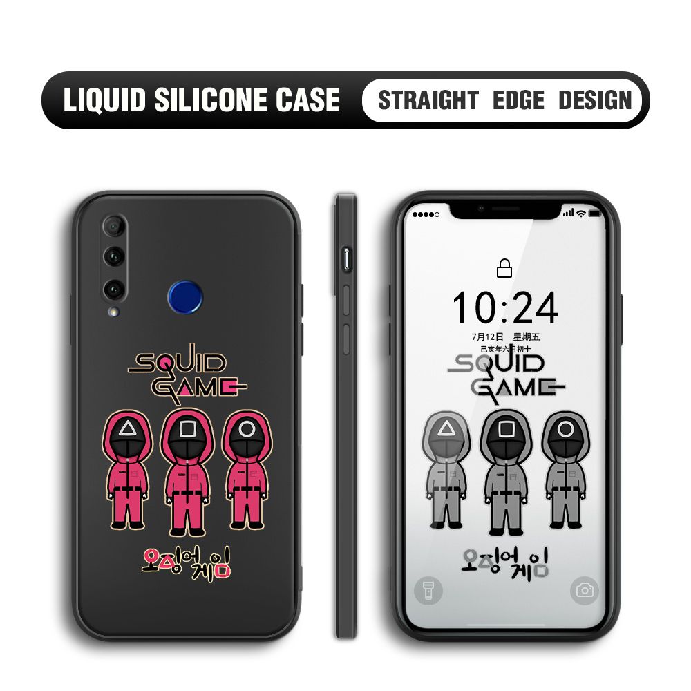 UCUC for Honor 20 Lite Case Trend Cartoon Korean Squid Phone Cover Liquid Silicone Case Phone Protective Case