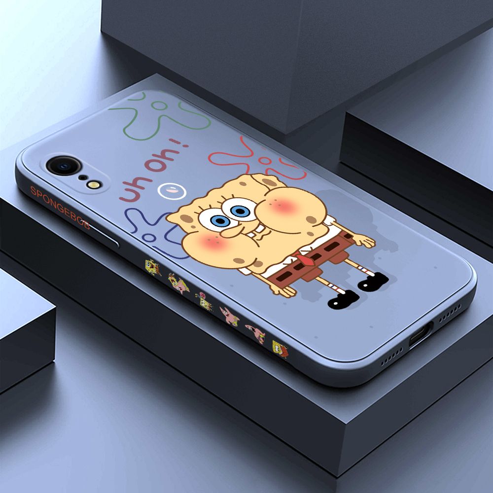 ZeroQiQi for iPhone XR Case Cartoon Anime Side Printing Cases Soft Liquid Silicone Phone Cover