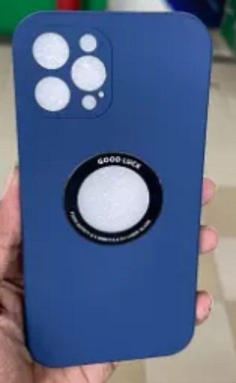 Apple_iPhone 12 Pro Max Good Luck Liquid Silicone Soft Gel Rubber Slim Lightweight Microfiber Lining Cushion Texture Cover Shockproof Protective Anti-Scratch Phone Case