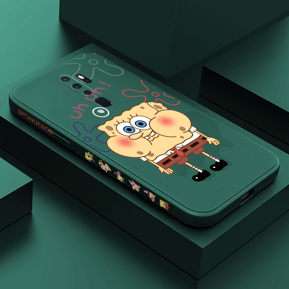 ZeroQiQi for OPPO A5 2020 Case Cartoon Anime Side Printing Cases Soft Liquid Silicone Phone Cover