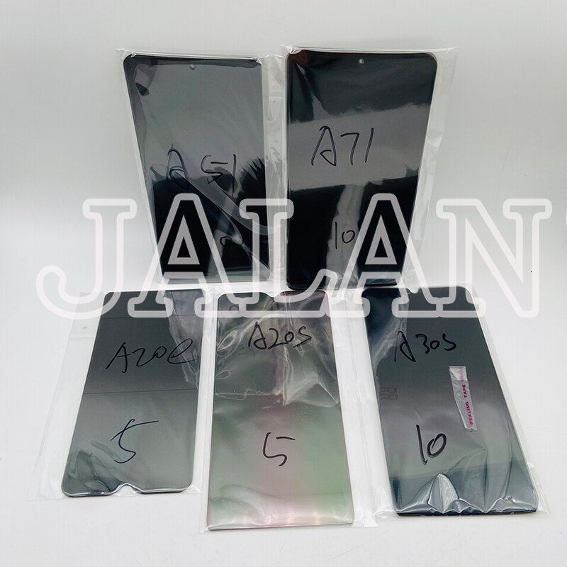 10Pcs Polarizer Adhesive For Samsung A51 A71 A10 A20 A30 A40 A50 A80 A70 A90 M10 M20 M30 A10S A20S LCD Polarizer film Repair