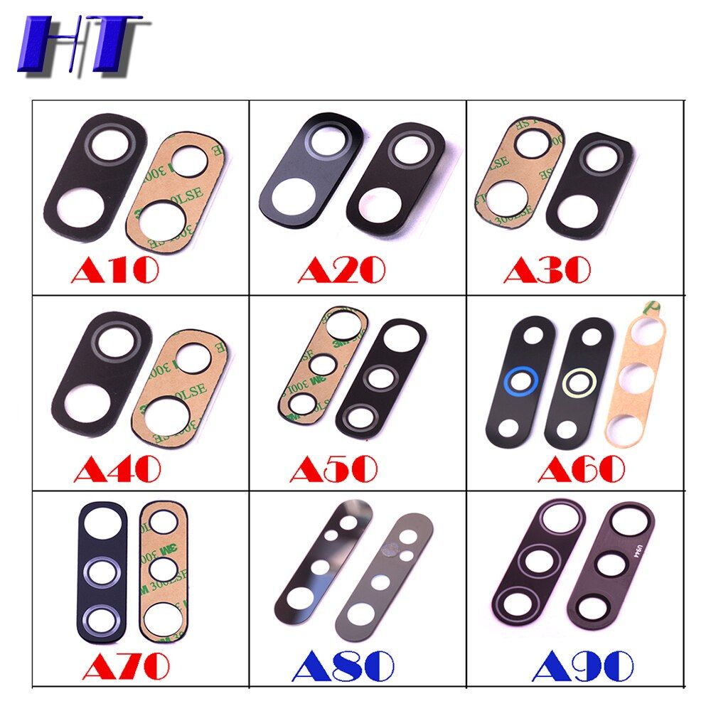 10pcs/lot  back camera lens for Samsung Galaxy A10 A20 A30 A40 A50 A60 a70 a80  2019 A105 A205 A305 A405 A505 A6060 A705 A805