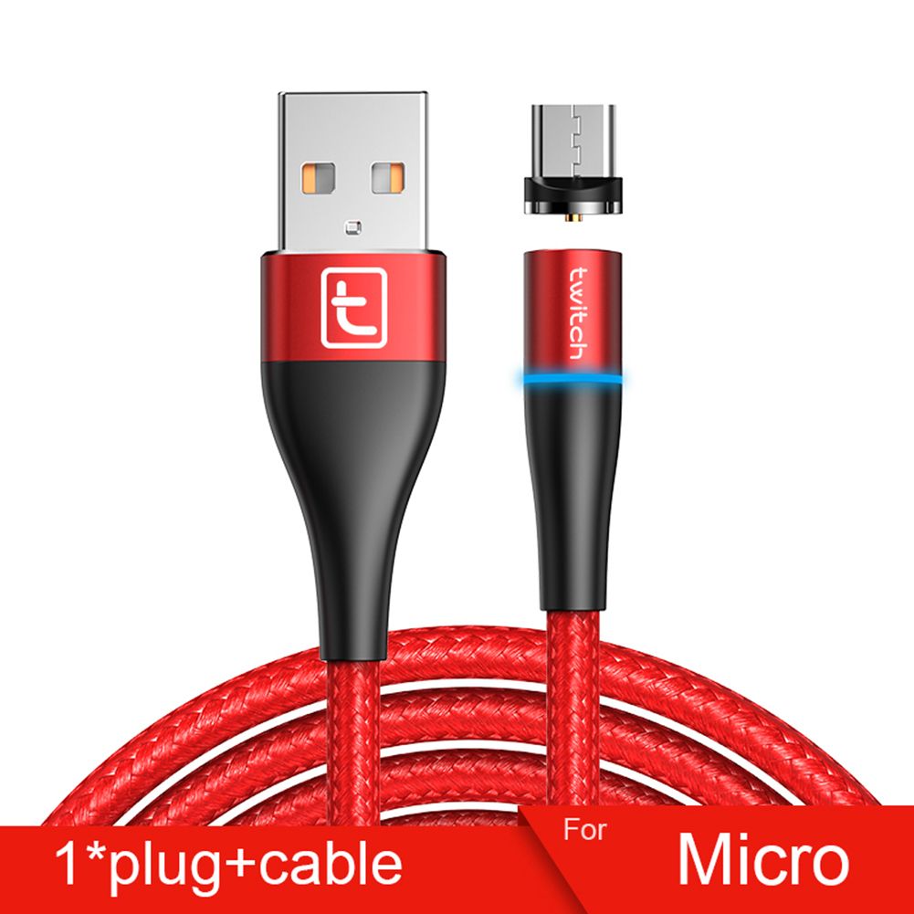 Magnetic Micro USB Type C Quick Fast Charging Cable for iPhone Android Phone