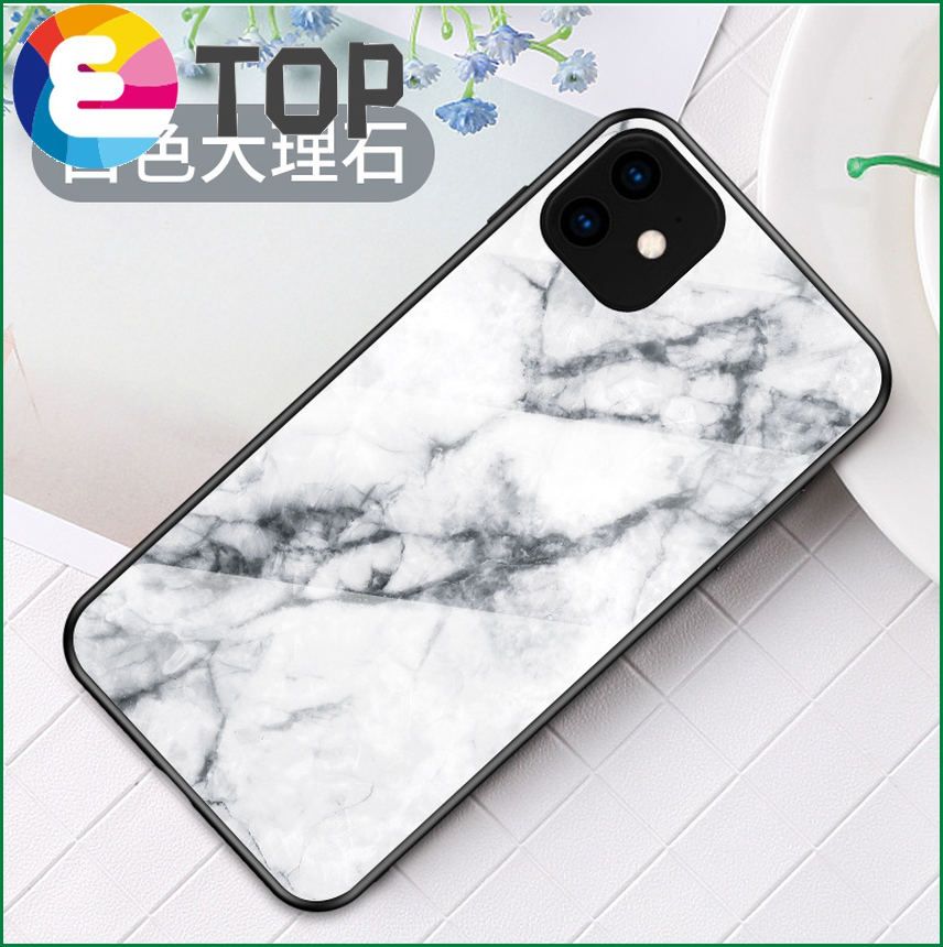 oppoReno6 marble glass phone case realmeGT protective case A93A54R17F19pro suitable for men