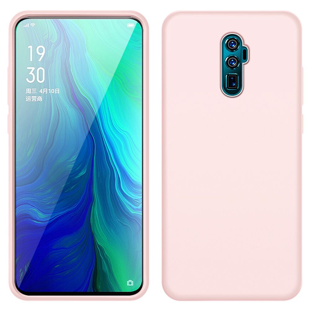For OPPO Reno 10X Zoom Slim Liquid Silicone Soft Gel Rubber Shockproof Anti-Scratch Protective Case Cover