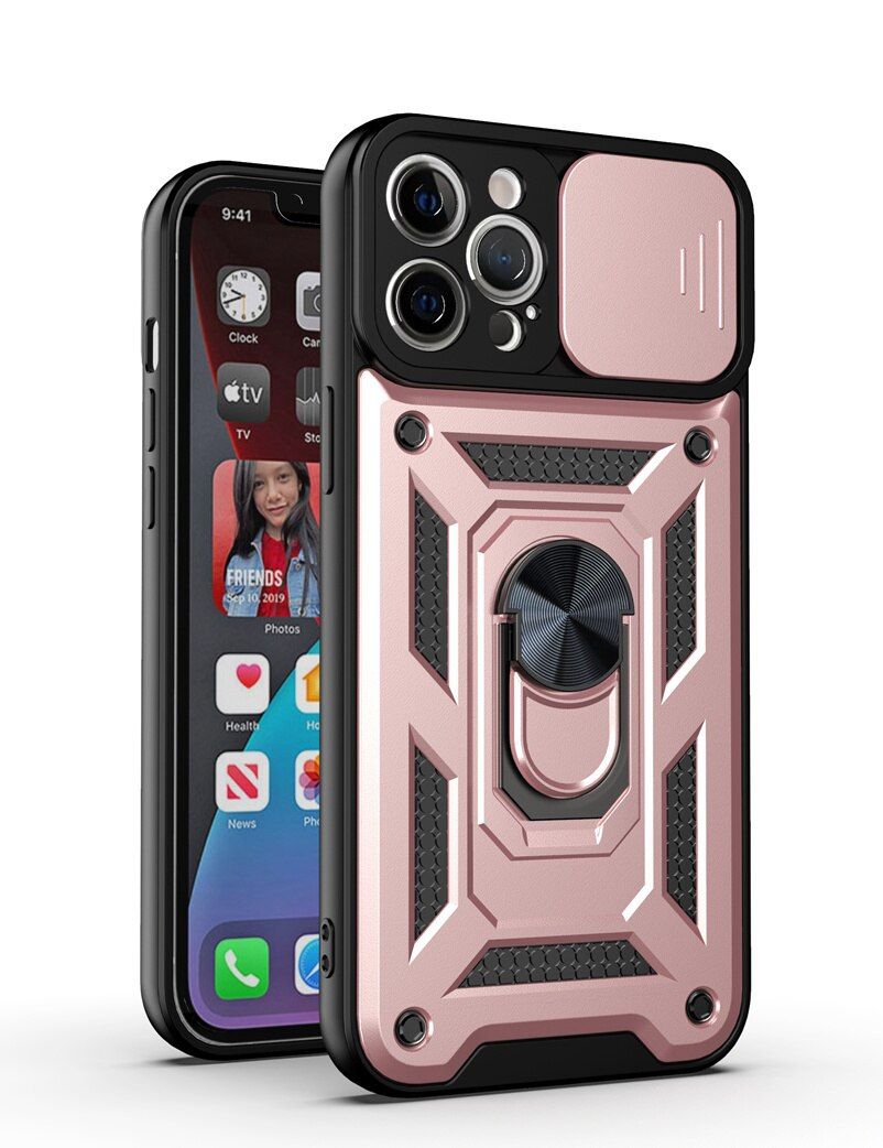 Shockproof Armor Case For Xiaomi Redmi Note 9 8 Pro 9S 9A 9C 9T POCO M3 X3 NFC F3 Car Holder Phone Cover Camera Lens Protection