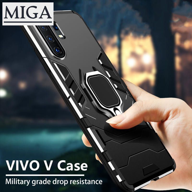 Casing For Vivo V9 V5 Plus Lite V5s V15 V11 V19 V17 Pro Neo V11i Car Holder Stand Hard Phone Case Magnetic Ring Bracket Shockproof Cover