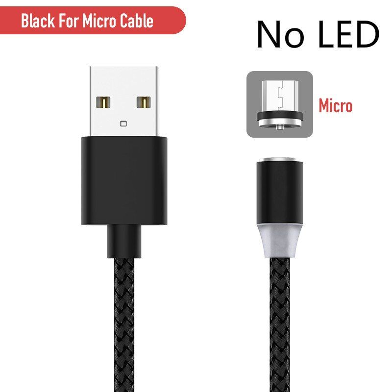 5V2.4A Magnetic Cable USB Type C Cable Micro USB Kable for Samsung S10 Note 9 Huawei 20 30 40 LG G7 Android Phones Charging