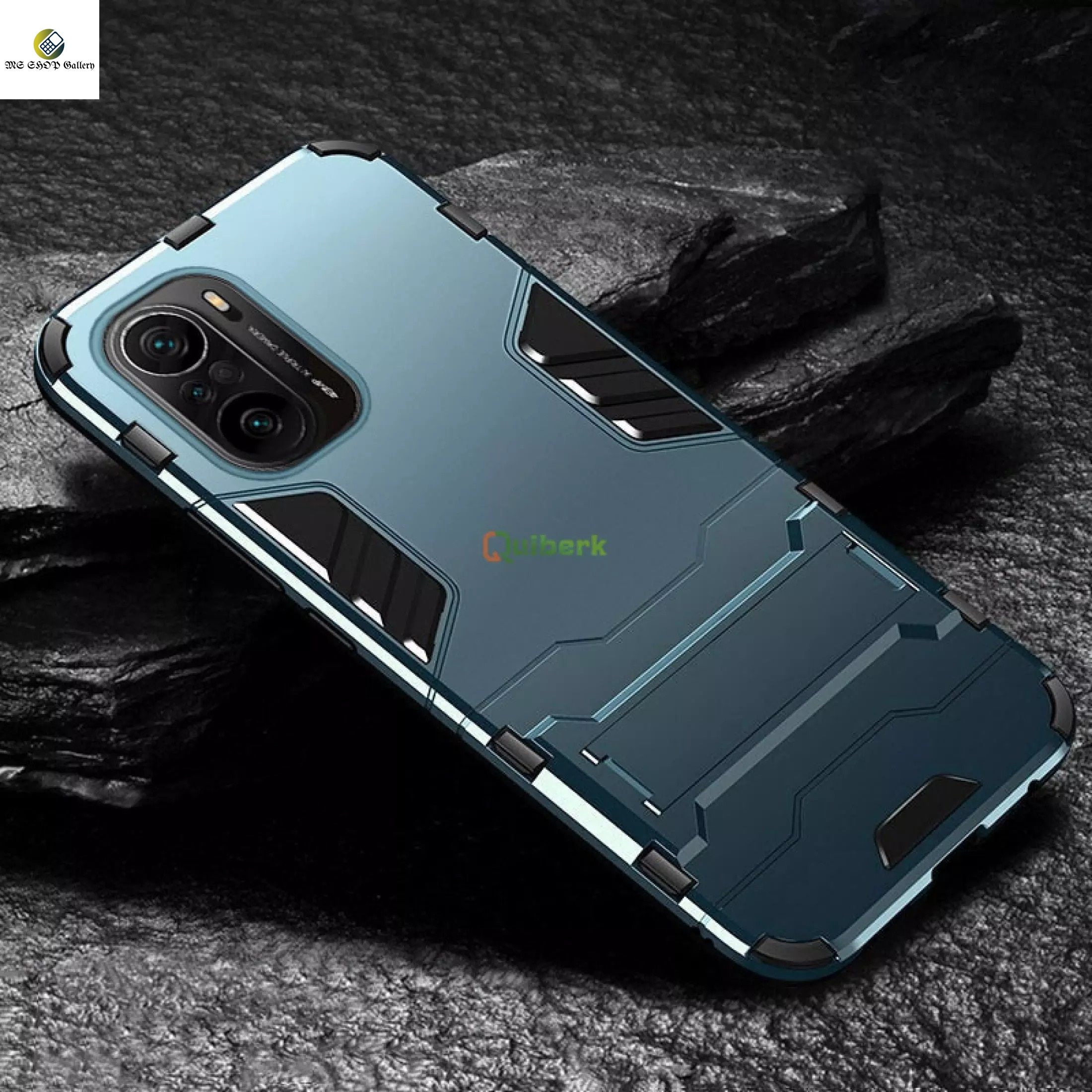 Xiaomi Mi 11i Kickstand Cover Hard PC+ Flexible Silicon Rim Bumper Armor Phone Casing Back Cover
