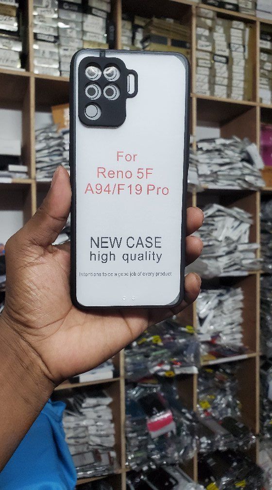 Oppo F19 Pro + Reno 5F+A94 New soft matte Cover with Super Grip & TPU