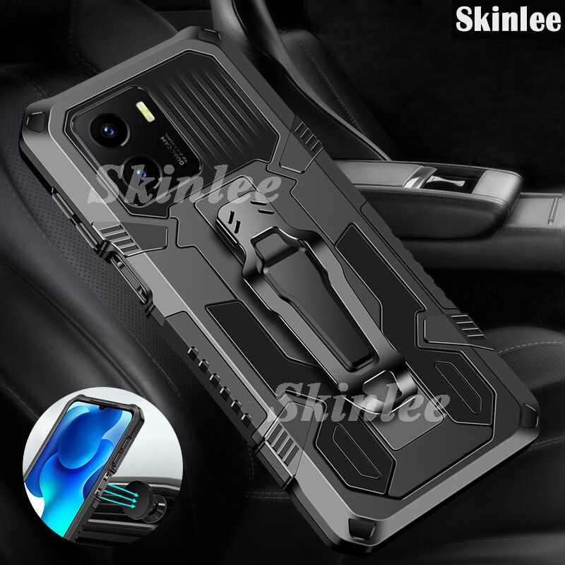 Phone Case for OPPO A76 with Metal Clip Back Cover for OPPO A76 Car Magnet Phone Cases
