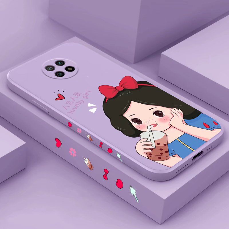 Olige Case For Xiaomi Mi 10T Lite Cute Cartoon Crayon Shin-chan Straight Edge Silicone Soft Phone Case