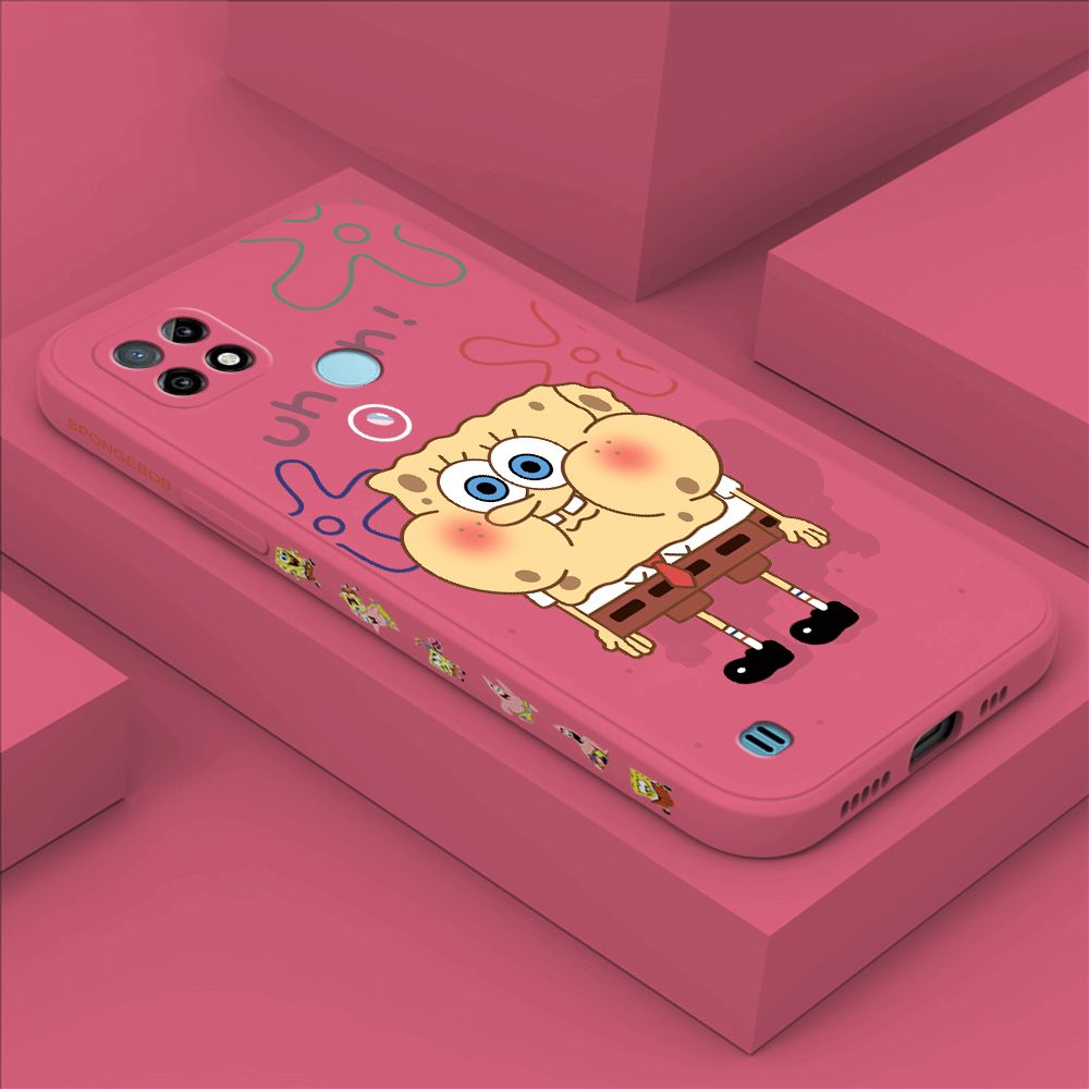 ZeroQiQi for Realme C21 Case Cartoon Anime Side Printing Cases Soft Liquid Silicone Phone Cover