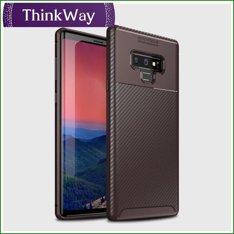 Carbon Fiber Textured Shock Resistant TPU Phone Case For Samsung A30 & Samsung A50