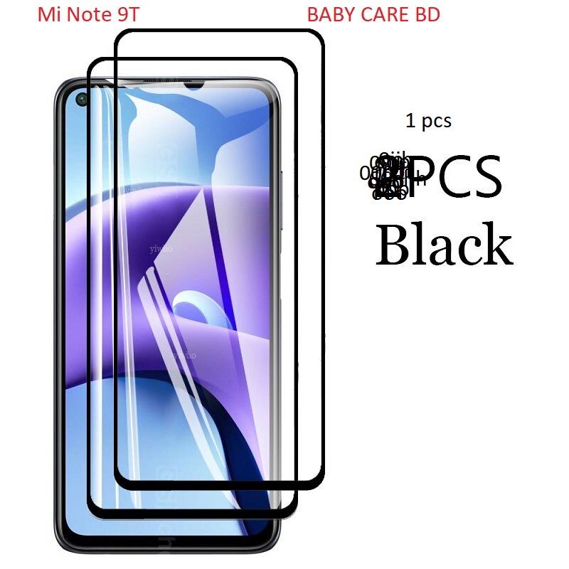 For Xiaomi Redmi Note 9T 5G  -6.53" ▶ FULL HD h Transparent 9H Screen Protector 9D Tempered Glass Front Cover case