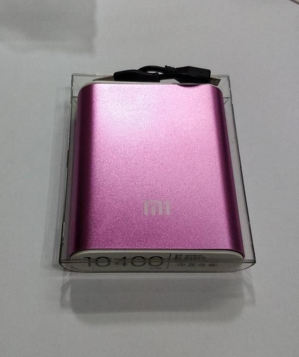 Portable USB Power Bank Case, with circuit ,color pink - Back Cover