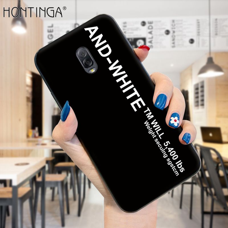 Hontinga for Samsung J7 Plus Case Simple Generous Clean Color Girls Boys Cases Shockproof Soft Silicone TPU Phone Cover