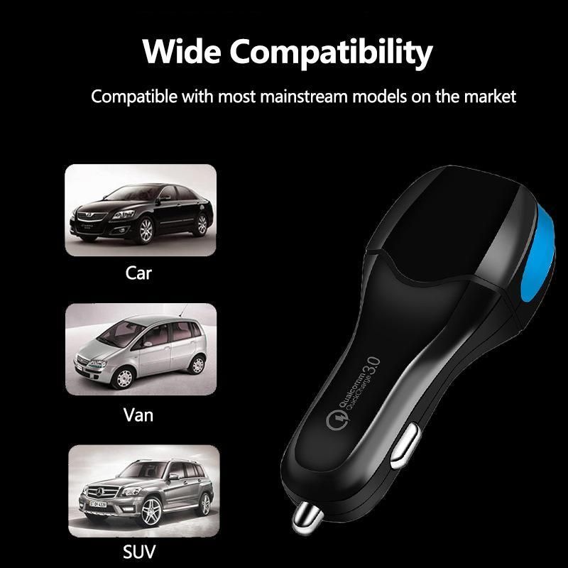 QC 3.0 5V/9V/12V Single-port USB Car Charger Smart Protection Ciga/rette Socket(null)