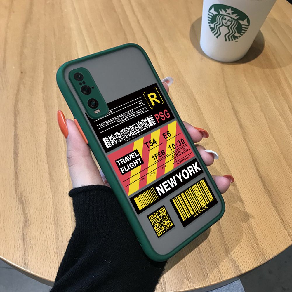 Jizetin for OPPO Find X2 Back Cover Stripe Air Ticket Mobile Phone Case Ultra Thin Full Lens Protection Phone Case for Boy
