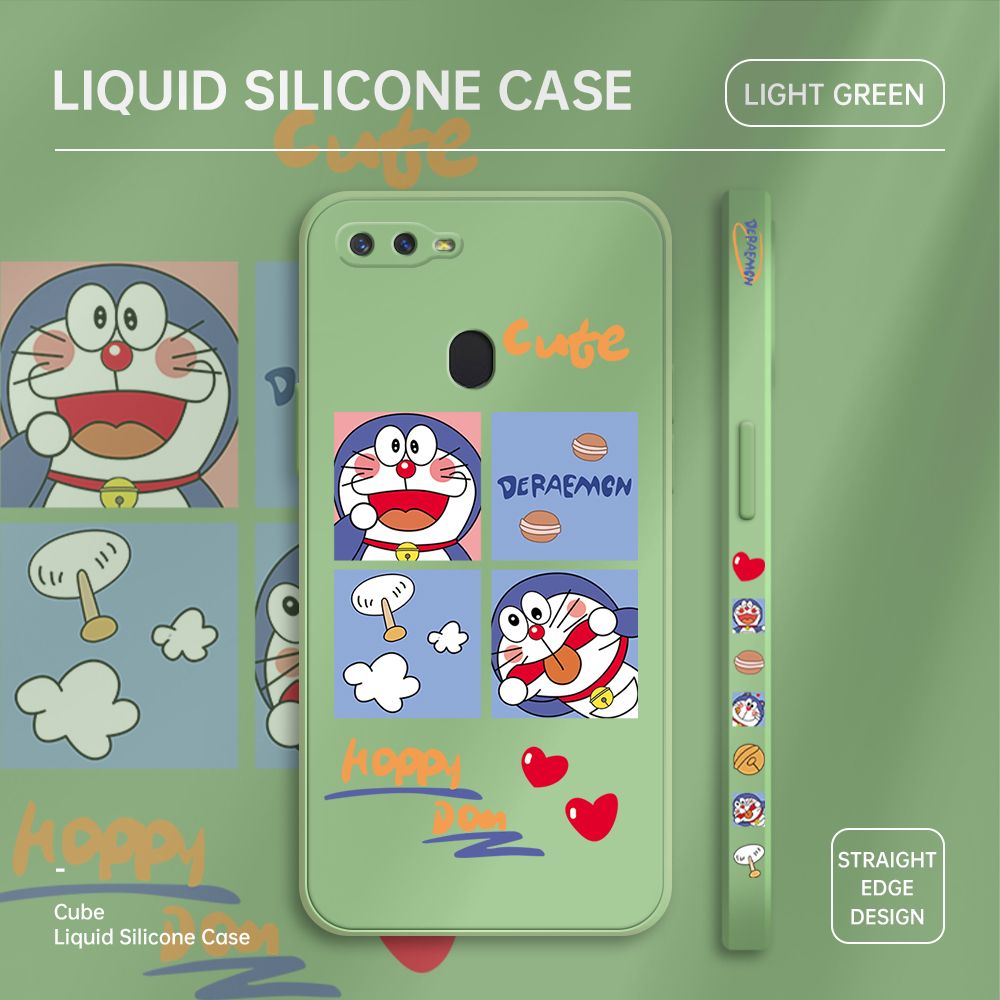 ZeroQiQi for OPPO F9 Case Cartoon Cat Phone Cover Soft Full Lens Protection Case Ultra Thin Soft Liquid Silicone Phone Case
