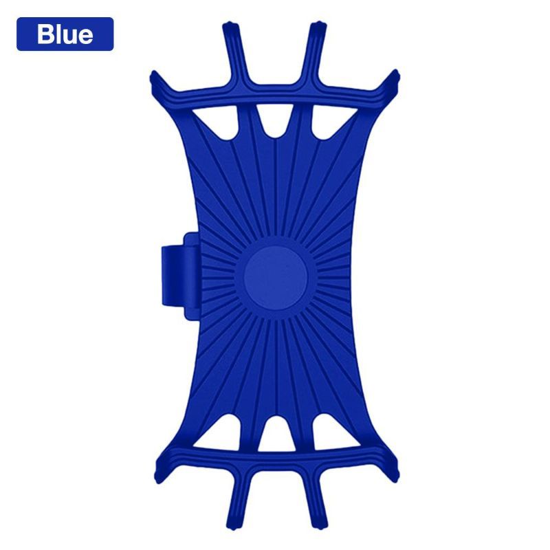 Universal Bike Phone Holder Silicone Adjustable Anti-shock Phone Mount Bracket Bicycle Handlebar Stand
