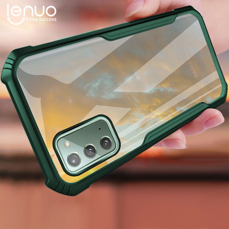 Lenuo Casing For Samsung Galaxy Note 20 Phone Case Shockproof Transparent Bumper Airbag Phone Cover Case