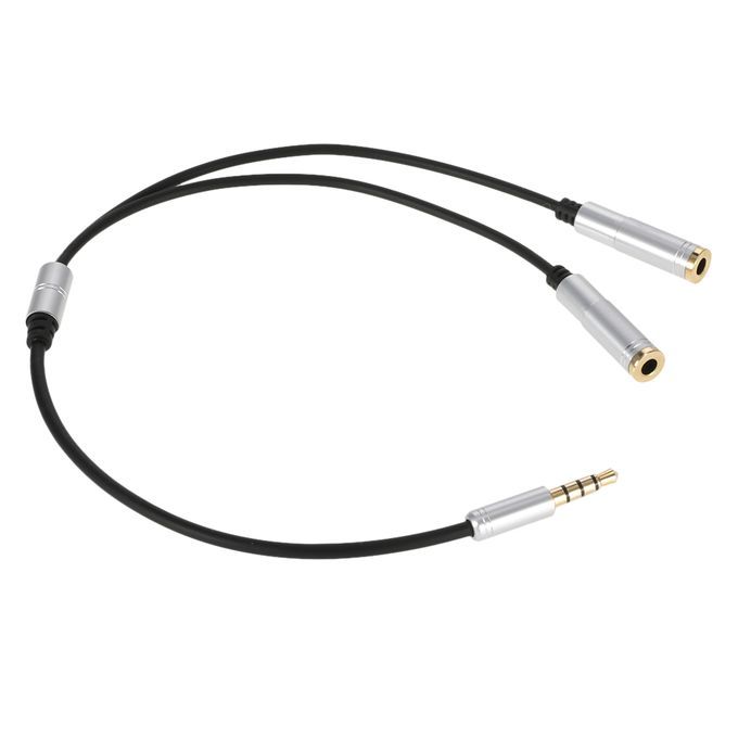 Storite 3.5mm Jack 1 Male to 2 Female Stereo Headphone Earphone Jack Y Splitter Audio Adapter Cable