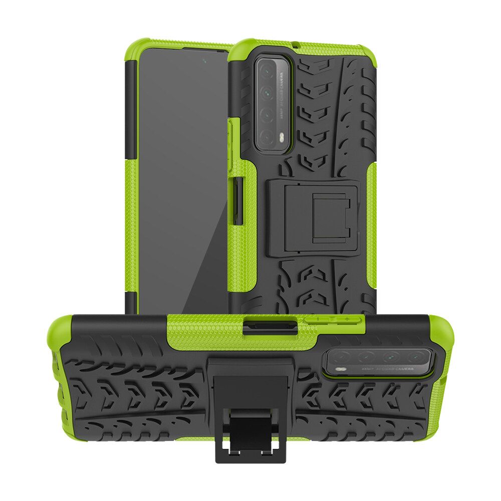 For Huawei Y7a/P Smart 2021 Dual Layer Heavy Duty Armor Tough Hybrid Shockproof Stand Protective Case Cover