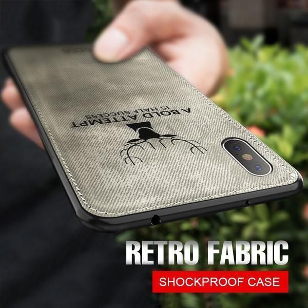 +++Samsung Galaxy A50 Original Luxury Soft Fabric+PU Leather Hybrid Case Cove..