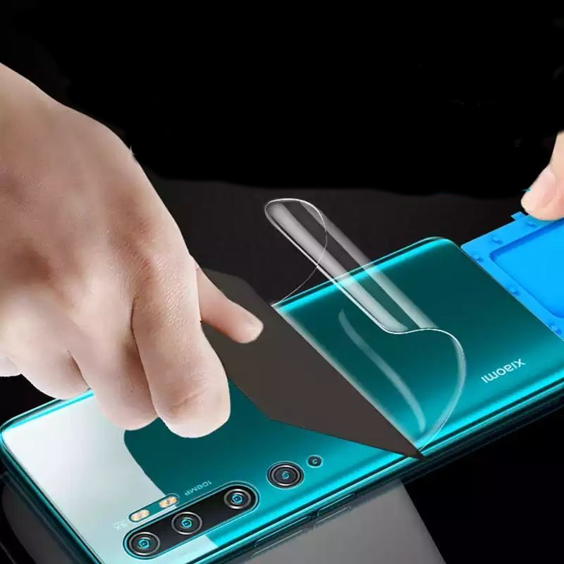 For Redmi Note 10 Clear TPU Back Transparent Protective Film / Hydrogel Back Jally Protector Transparent Poly - Back
