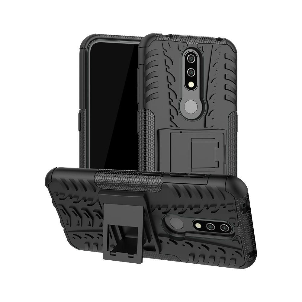 Heavy Duty Armor Tough Hybrid Shockproof Dual Layer Kickstand Protective Case Cover For Nokia 4.2