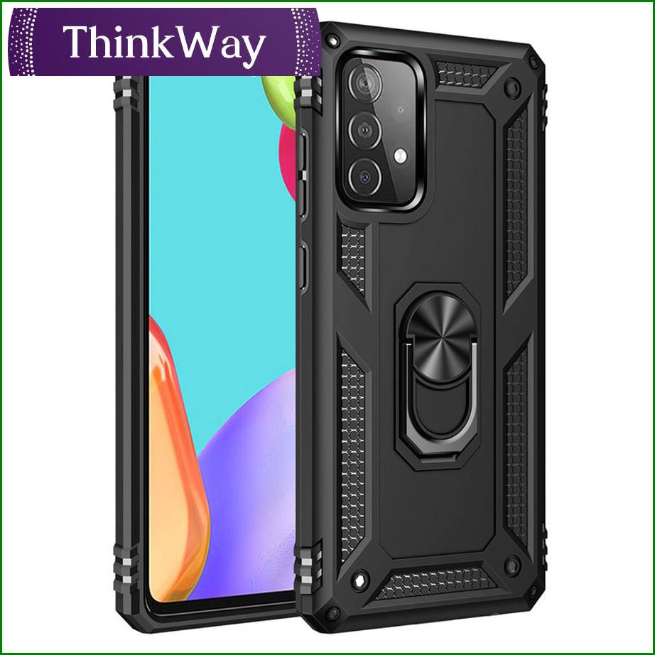 Kickstand Case [Shockproof Bumper] Rugged Heavy Duty Non-Slip Grip For Samsung A72 5G/A72 4G & Samsung A02/M02