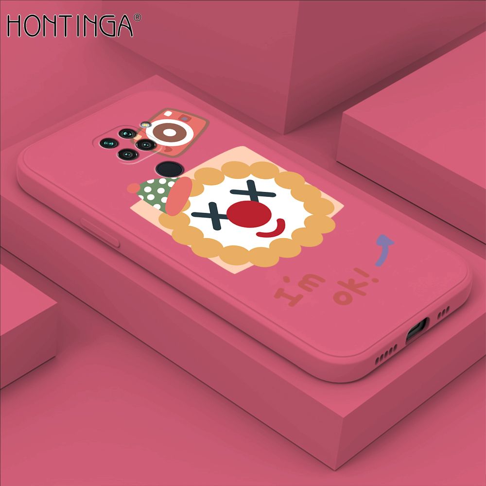 Hontinga for Redmi Note9 Case New Cartoon Joker Phone Case Phone Case Soft Square Edge Silicone Cases Full Lens Cover Shockproof Protection Cover