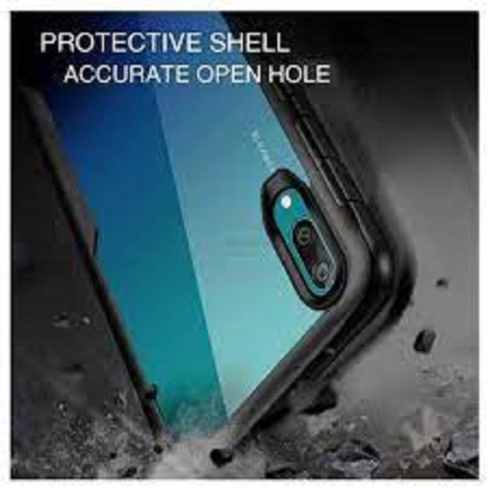 Huawei Y7/ Y7 Pro 2019 / Y7 Prime 2019 Ipaky Back Cover - Transparent and Black