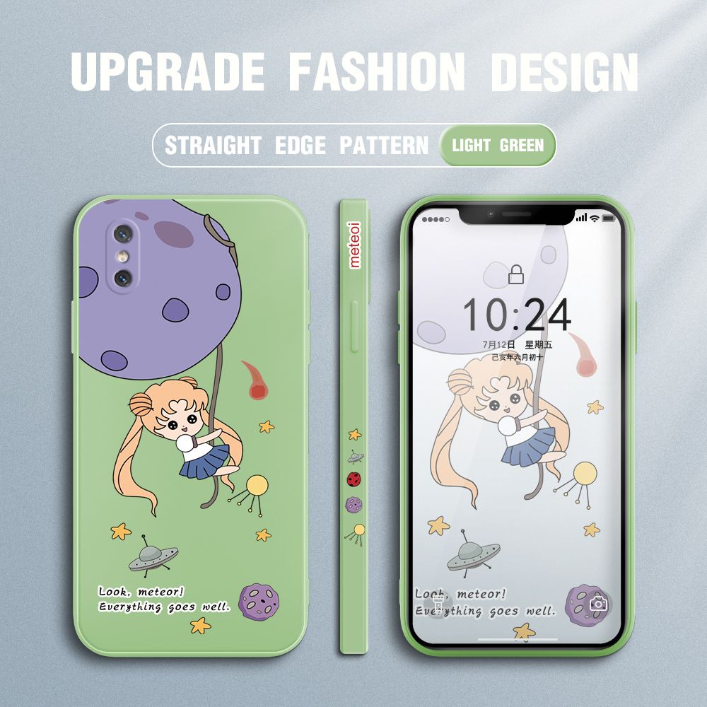 UCUC for Xiaomi 8 Pro Back Cover Beauty Warrior Ultra Thin Soft Luxury Square Multicolor Liquid Silicone Phone Case