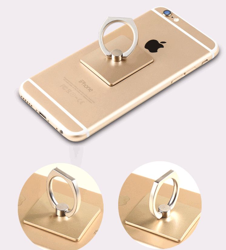 Portable Universal Metal Finger Ring Phone Holder 360° Rotating Bracket for iPhone Samsung
