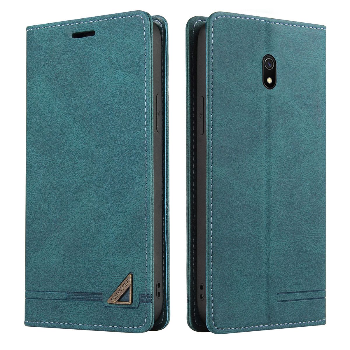 Retro Leather Wallet Foldable Built-in Card Slot and Magnetic Closure Protective Cover For Xiaomi Redmi 8A Phone Cover Case
