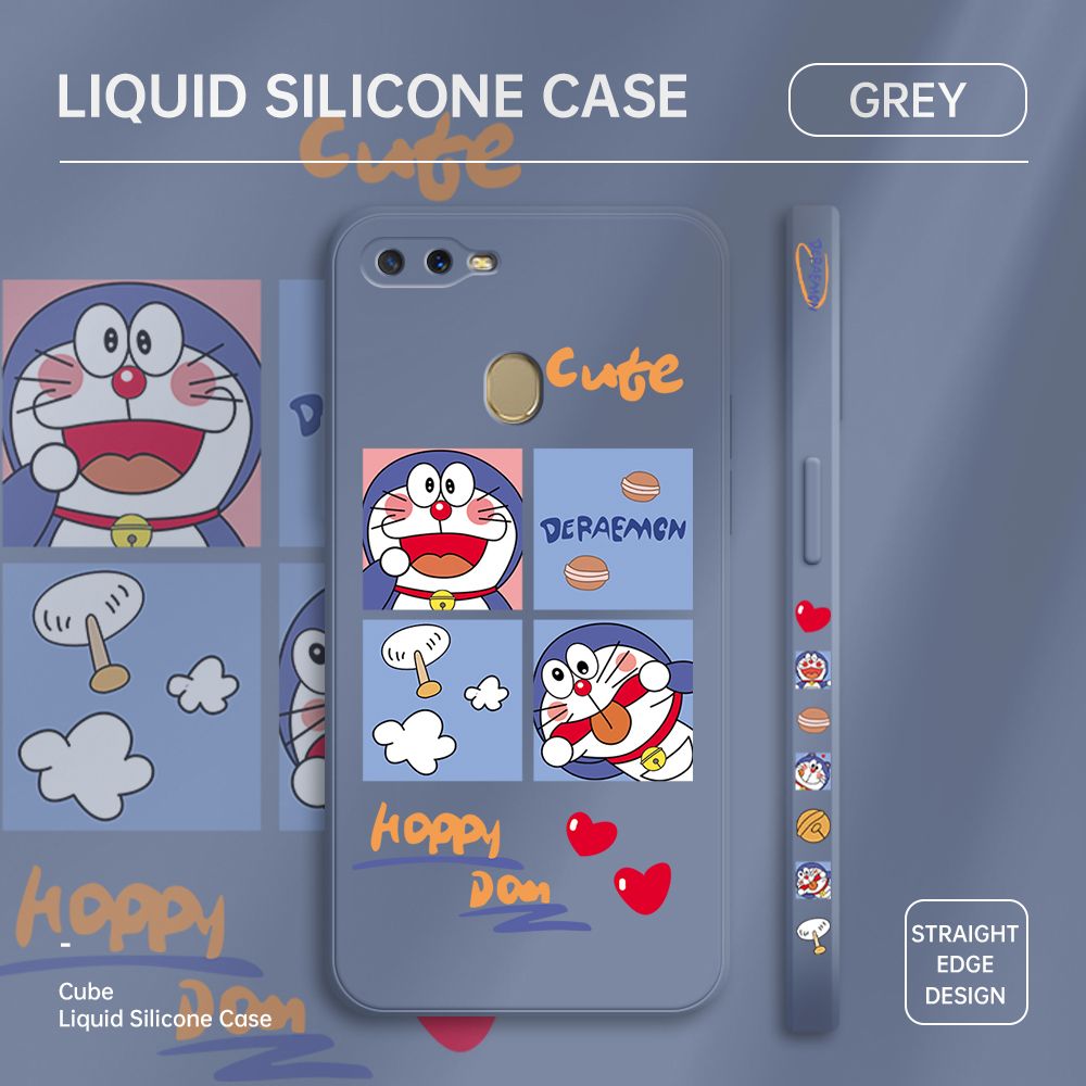 ZeroQiQi for OPPO A7 Case Cartoon Cat Phone Cover Soft Full Lens Protection Case Ultra Thin Soft Liquid Silicone Phone Case