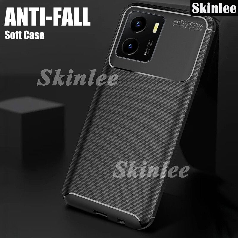 Phone Case VIVO Y15A Shockproof Soft Carbon Fiber Design Heat Dissipation All Inclusive Ultra-thin Soft Cover for VIVO Y15A Back Cover Wire Drawing Cases