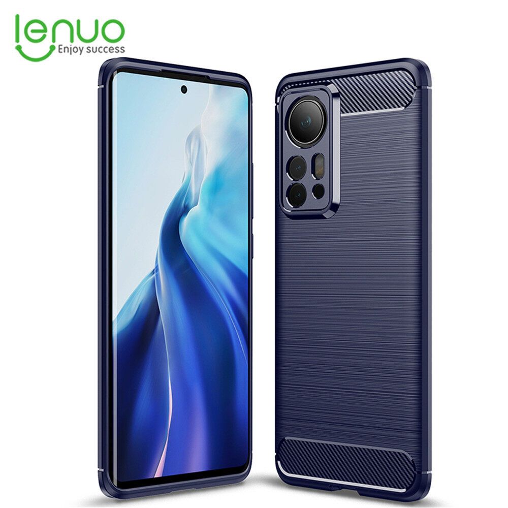 Lenuo for Xiaomi Mi 12 Pro Case Carbon Fiber Cover
