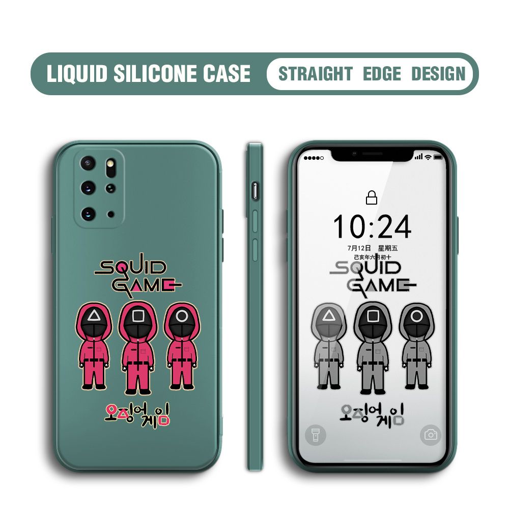 UCUC for Samsung Galaxy S20 Plus Case Trend Cartoon Korean Squid Phone Cover Liquid Silicone Case Phone Protective Case