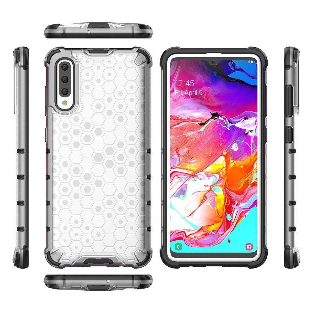 Casing for Samsung Galaxy A70 Honeycomb Box PC - TPU Translucent Case Cover