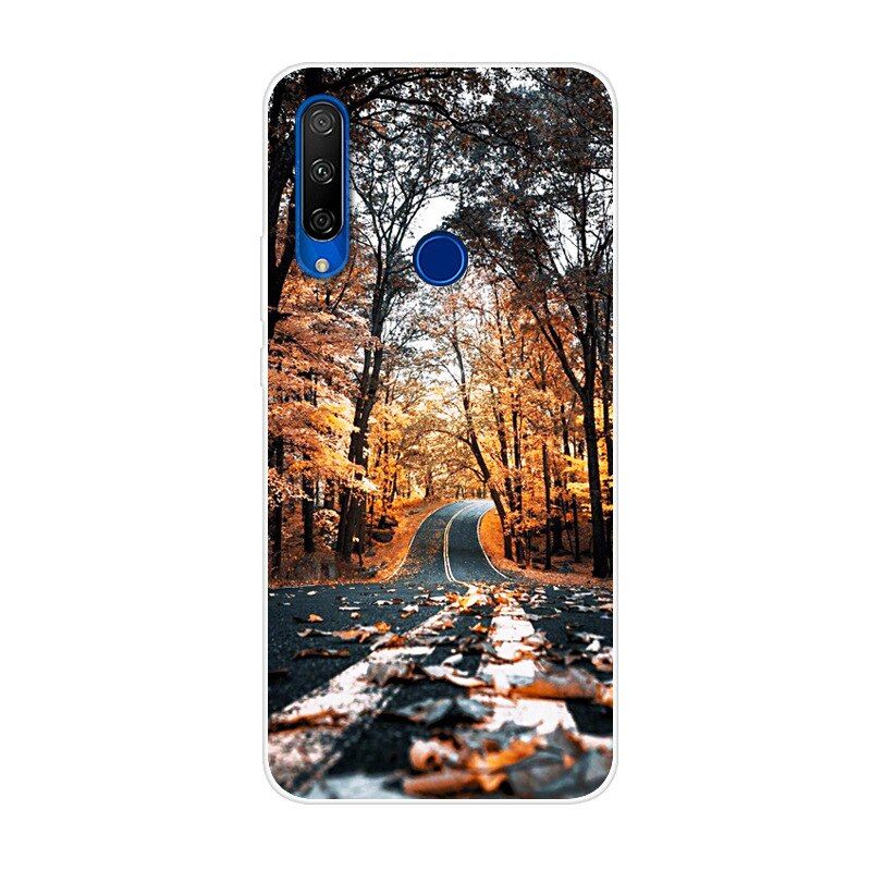 6.15\" For Huawei Honor 20 Lite Case Phone Cover Soft Silicone Back Case for Honor 20 Lite MAR-LX1H Shockproof Cover Russian 2020