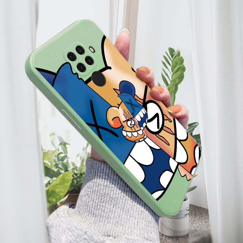 AMORVOR for Huawei Nova 5i Pro Back Cover Fashion Popular Side design Soft Case Liquid Silicone Phone Cases