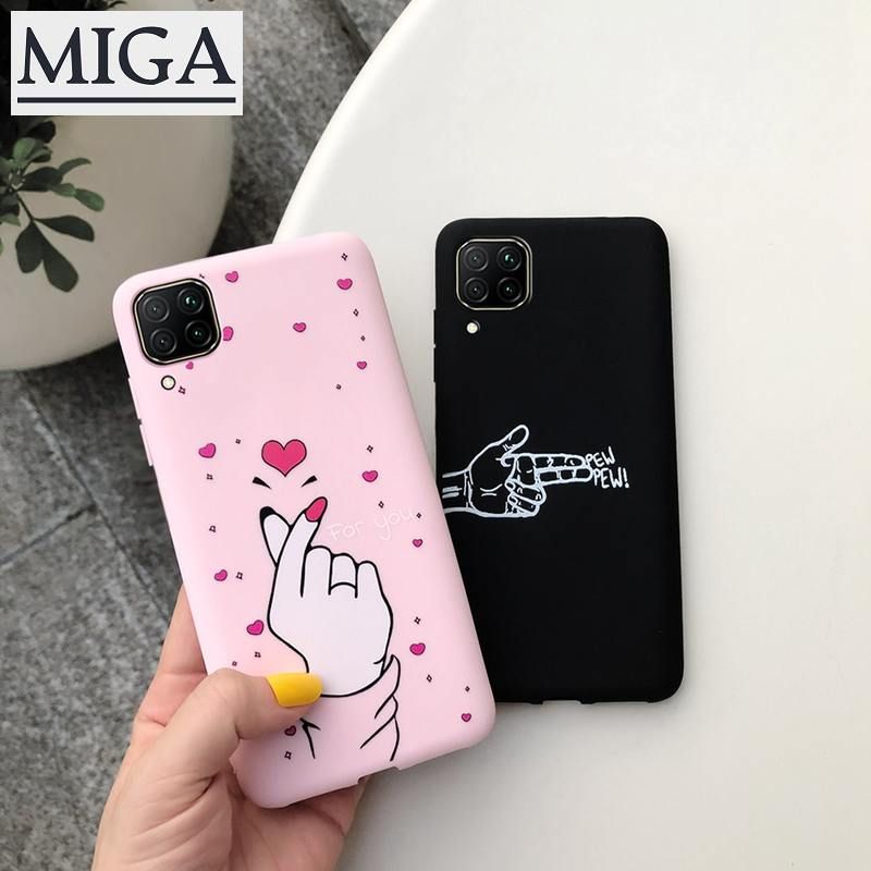 For Huawei Nova 7i /Huawei Nova 6 Se Case Cute Catoon Soft Silicone Painted Phone Cover Casing 6.4''